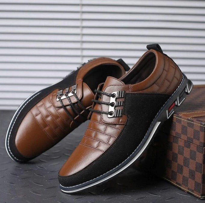Boss | Eleganckie Skórzane Buty