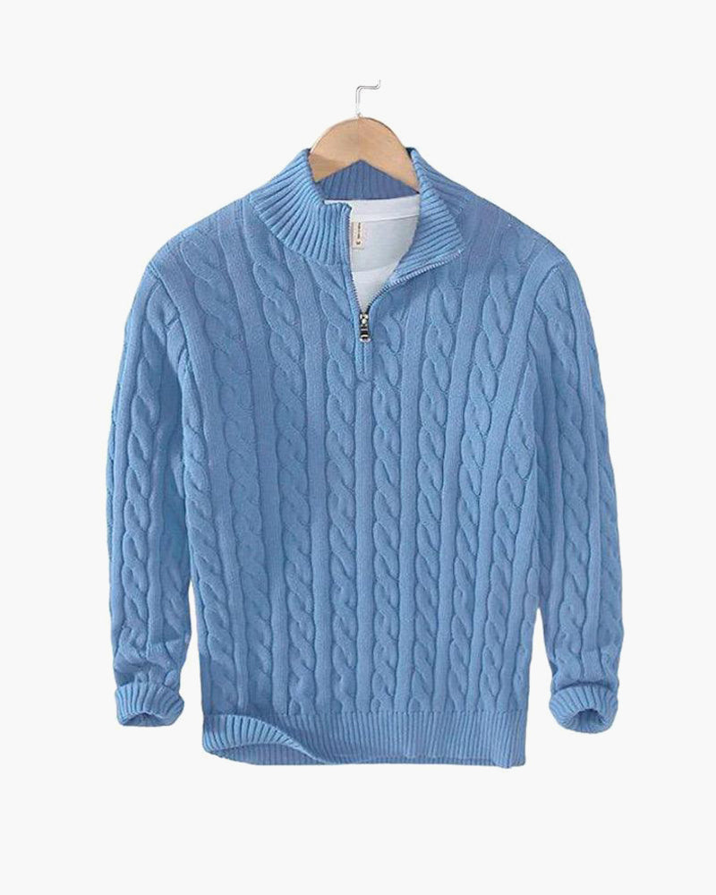 Taebaek | Sweter Warkoczowy z Zamkiem