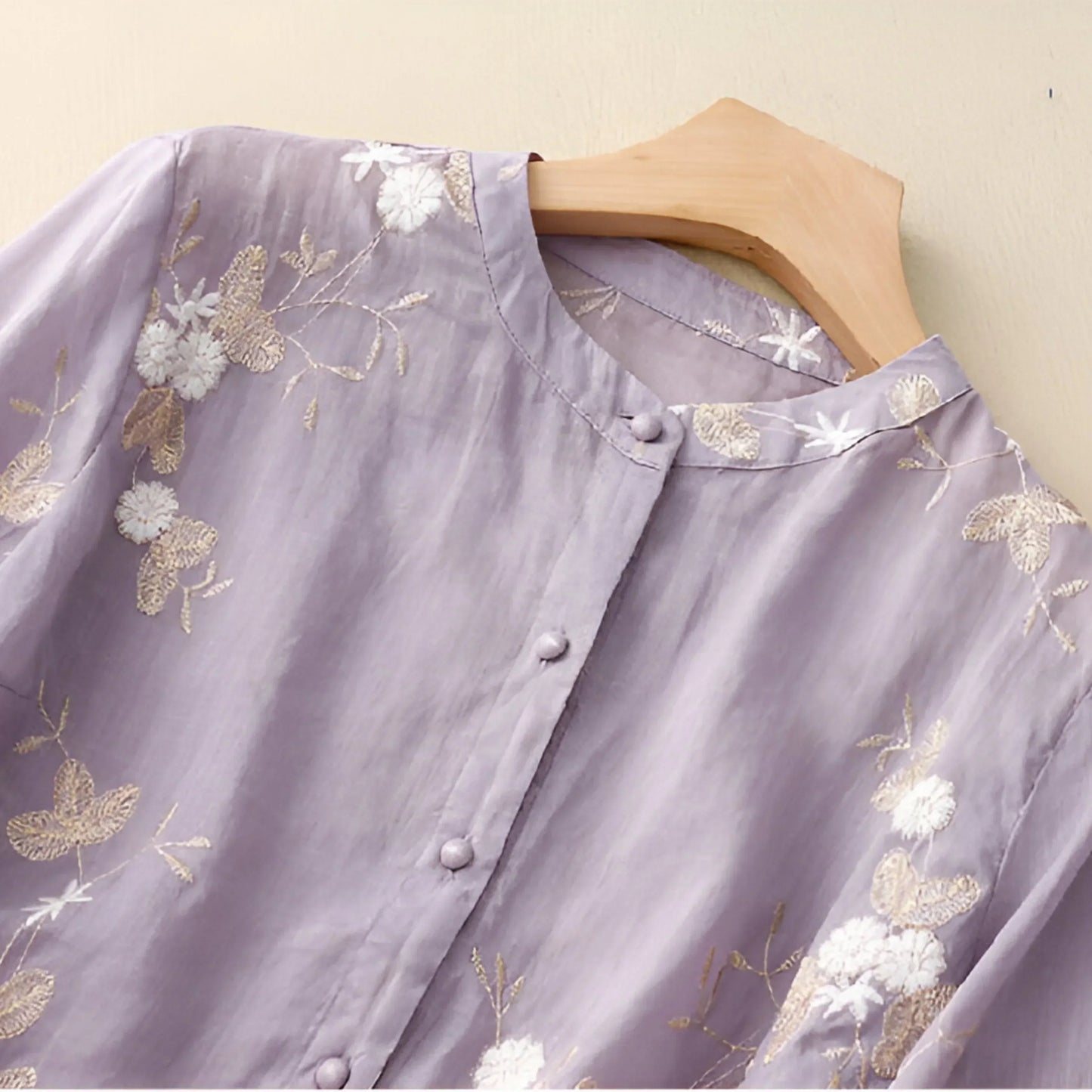 Miri | Haftowany Bawełniany Top