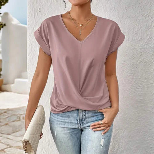 Eloise | Elegancka Bluzka z Dekoltem w Serek