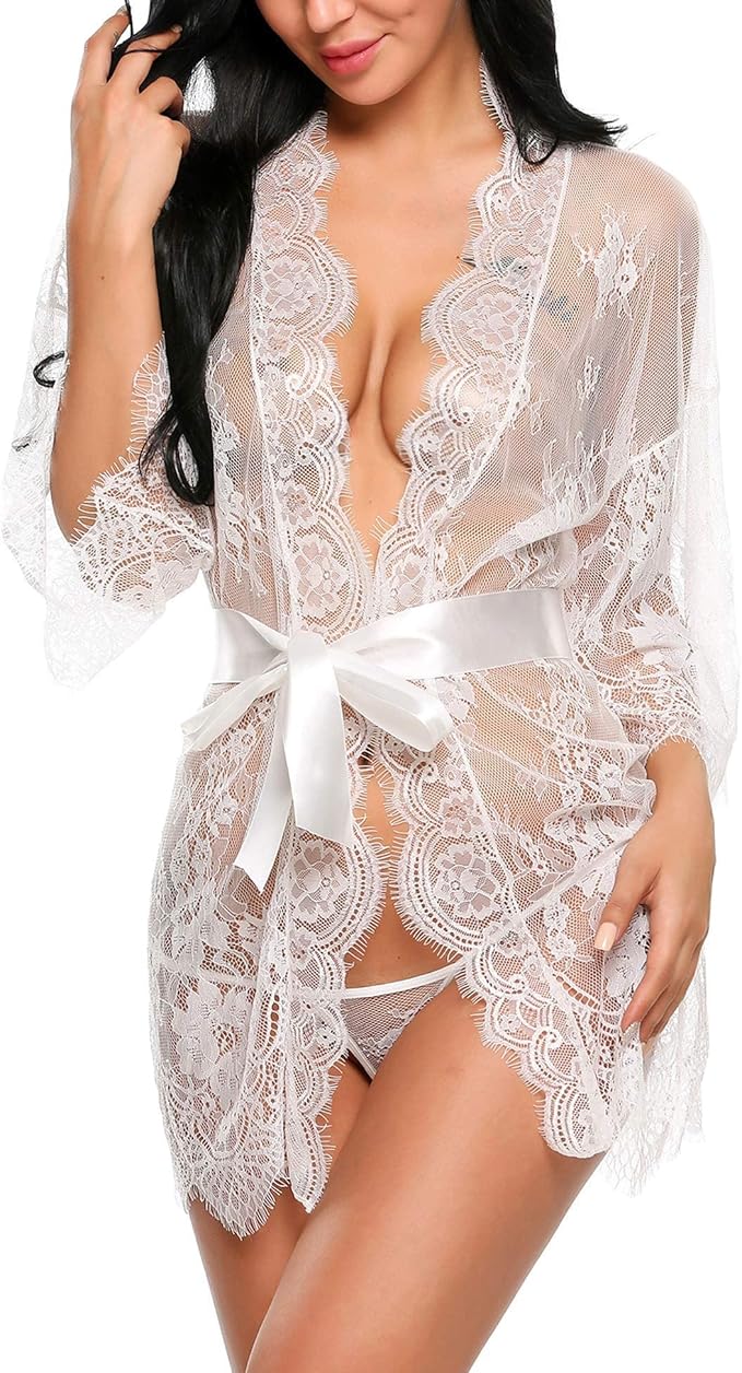 Isabell | Zestaw Babydoll z Kimonem