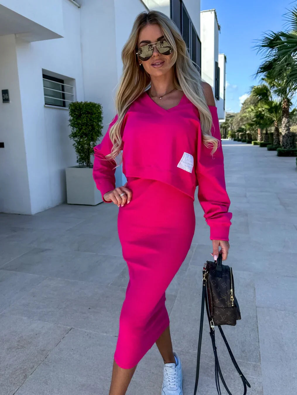 Lana | Zestaw Casual: Sukienka i Bluza