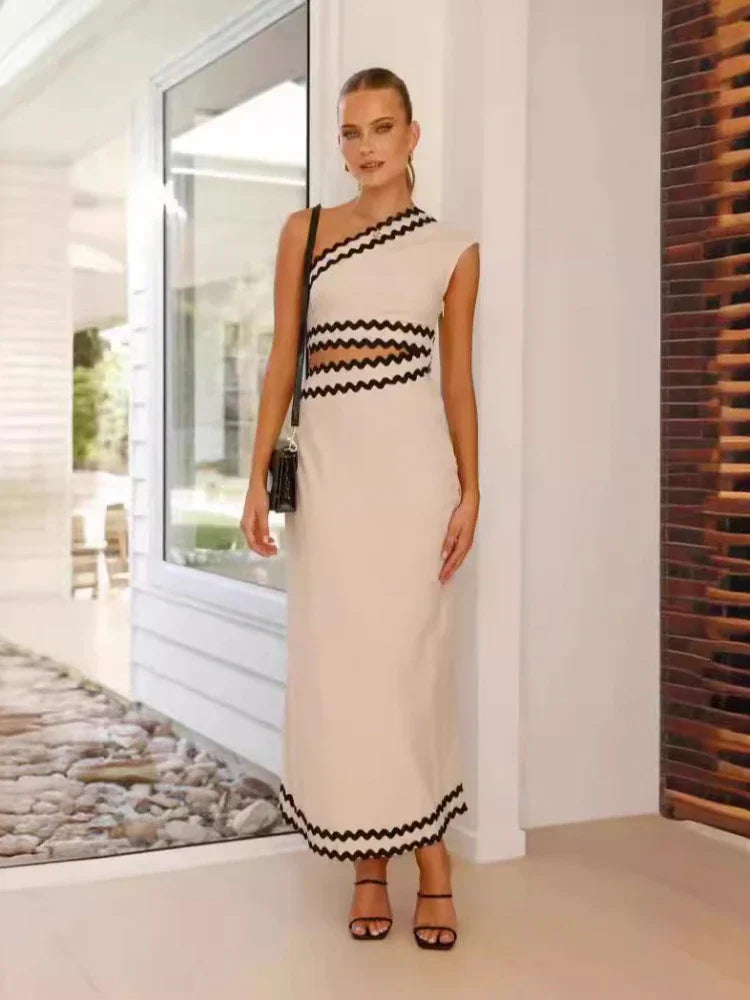 Santana | Elegancka Sukienka Bez Rękawów
