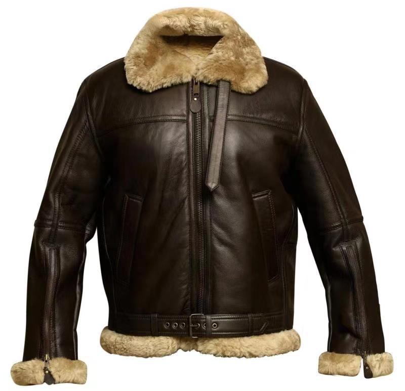 Fletcher™ | Premium Lammfelllederjacke