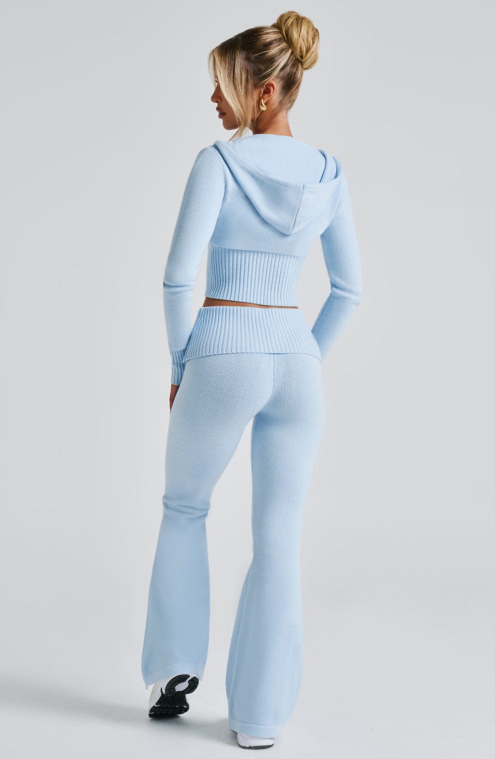 Portia | Miękka Bluza z Kapturem Baby Blue